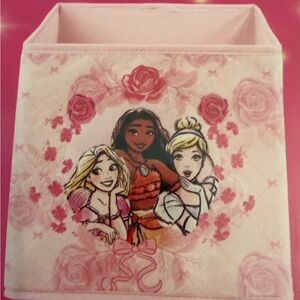 Disney Princess Pink Fabric Storage Cube 10”x10”x10” new